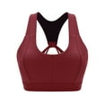 thumbnail image 5 of FANNYC Women's Crisscross Sports Hollow Bras Crop Tops for Women Seamless Wirefree Comfortable Padded Cute Sports Bra Middle Impact Workout Crop Tops With Removeable Pads, 5 of 7
