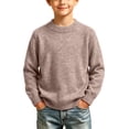thumbnail image 5 of KICILVS Girls' Sweaters Long Sleeve Crew Neck Jumper Tops Cute Fall Winter Knit Cozy Knitted Warm Soft Sweater Pullover 1-3 Years, 5 of 9