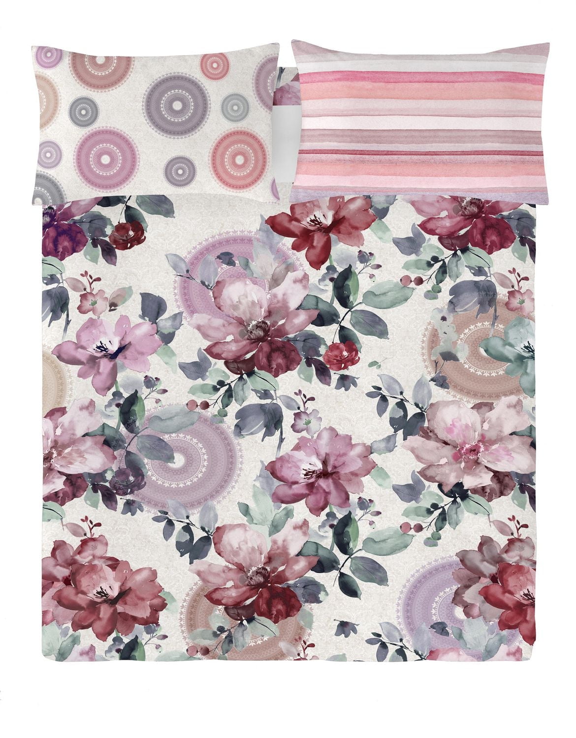 Gouchee Home Carmela Floral Reversable Cotton Duvet Cover Set