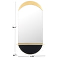 thumbnail image 3 of SAFAVIEH Wessley 18.3 in x 36 in. Stadium Mirror, Gold, 3 of 6