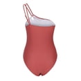 thumbnail image 5 of Teissuly Women's One-shoulder Sexy Backless Color-blocking One-piece Bikini One-piece Swimsuit Without Steel Support, 5 of 6