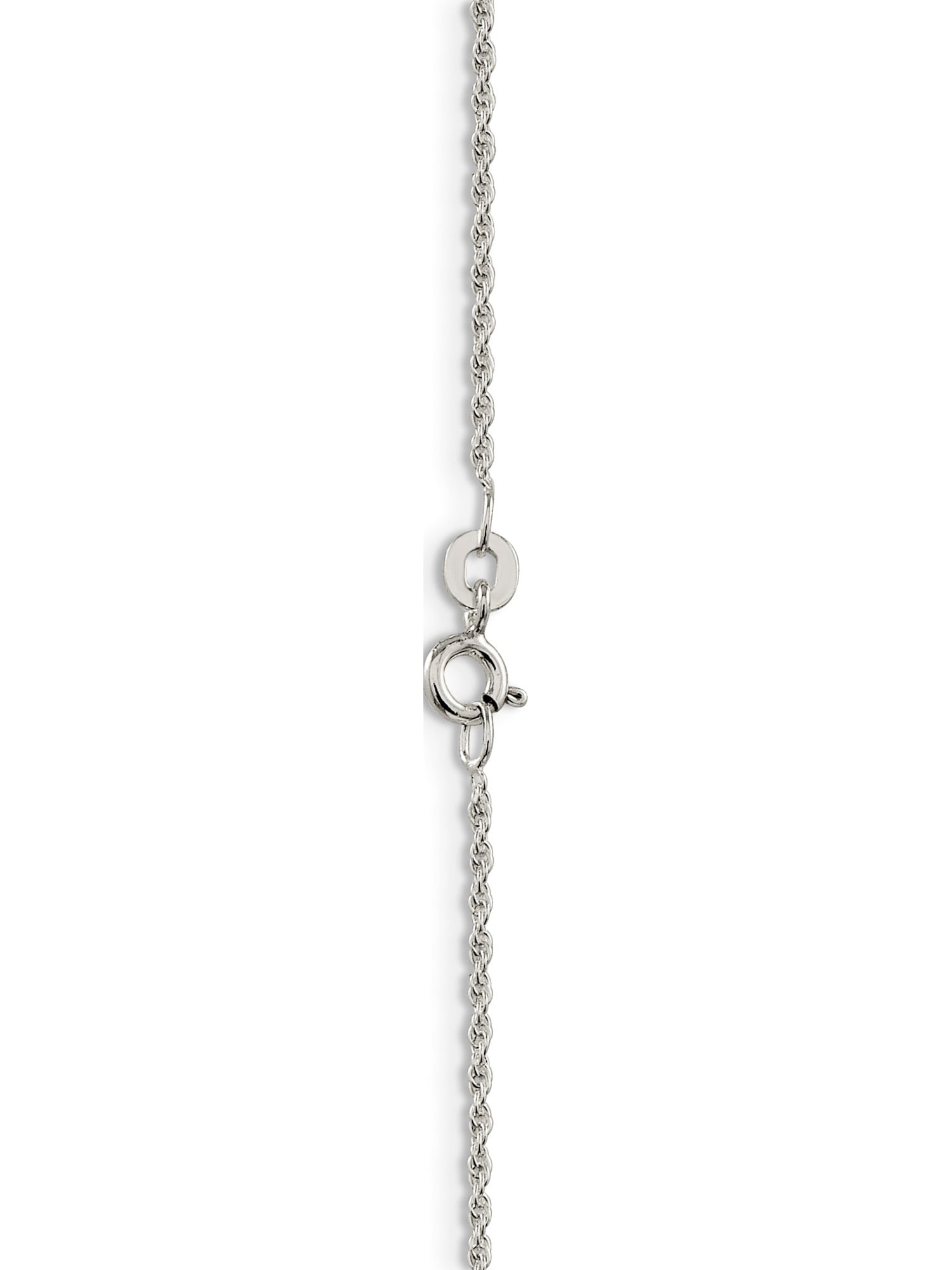 Solid 925 Sterling Silver 1.3mm Loose Rope Chain Necklace