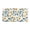 Peach Flowers with Gingham, variant on Dailycode Light Black Mysterious Swirling Plants Bathroom Rugs Non Slip Absorbent Soft Plush Quick Dry Bath Mat, 39"x20"