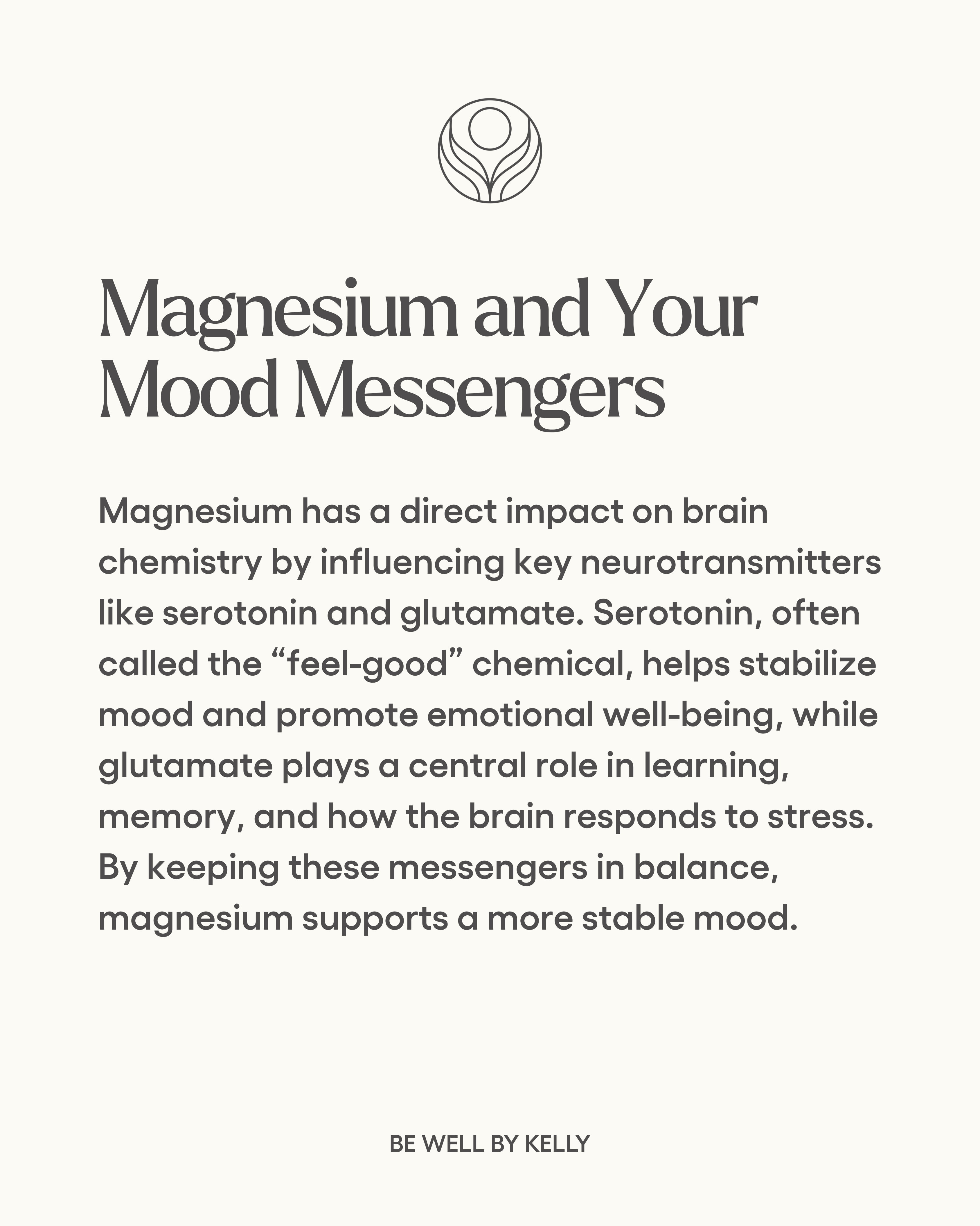 Be Well by Kelly Magnesium Glycinate Supplement with GABA & L-Theanine for Daily Stress Relief & Deep, Restful Sleep (90 Servings, 270 Capsules)