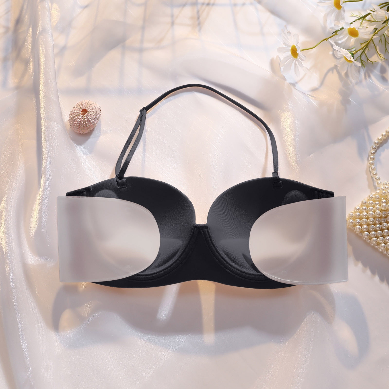 Women Strapless Bra Seamless Invisible Tube Top Large Size 6XL Non Slip  Removable Pad Underwear For Wedding Dresses Black Skin 201202 From Dou05,  $11.07