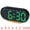 Black Green, variant on Unique Bargains 2 Pcs Oval Digital Alarm Clock Bedroom Black Green