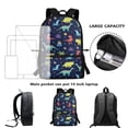 thumbnail image 4 of Jeiento 4 In 1 Dinosaur Backpack for School for Boys 1St Graden Bookbag Set with Lunch Bag and Pencil Box Water Bottle Holder Kids School Bag Set Ages 6-8 for Primary School, 4 of 7