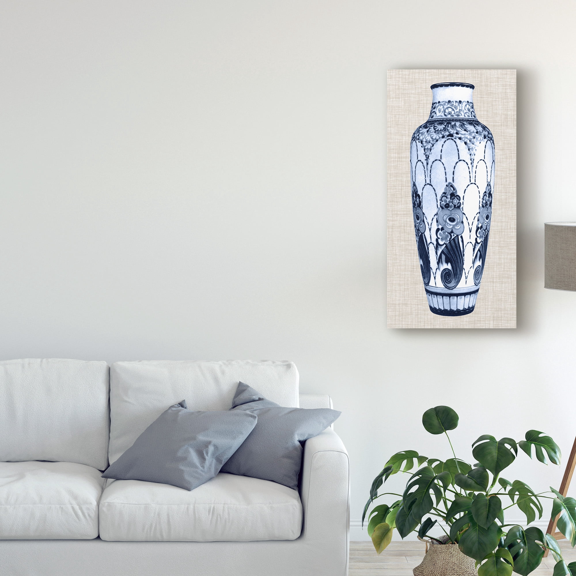 Trademark Fine Art 'Blue & White Vase I' Canvas Art by Unknown