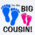 thumbnail image 2 of CafePress - Big Cousin Baby Footprints Infant Bodysuit - Baby Light Bodysuit, Size Newborn - 24 Months, 2 of 4