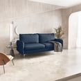 thumbnail image 3 of Enor Furniture Markinsen 70" Round Arm Modern Linen Fabric Sofa in Dark Blue, 3 of 4