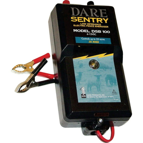 Dare Products DSB 100 Sentry Series Electric Fence Energizer- 0.25 Joule Output