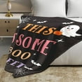 thumbnail image 5 of Halloween Blanket for Women Men 60x50- Boo Basket for Women Halloween Decorations Nightmare Before Christmas Fall Throw Blanket Halloween Boo Gifts for Kids Adults, 5 of 6