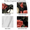 thumbnail image 4 of luoweisi Men's Beach Shorts Quick Dry Swim Trunks with Mesh Lining Roses and Skull L, 4 of 5
