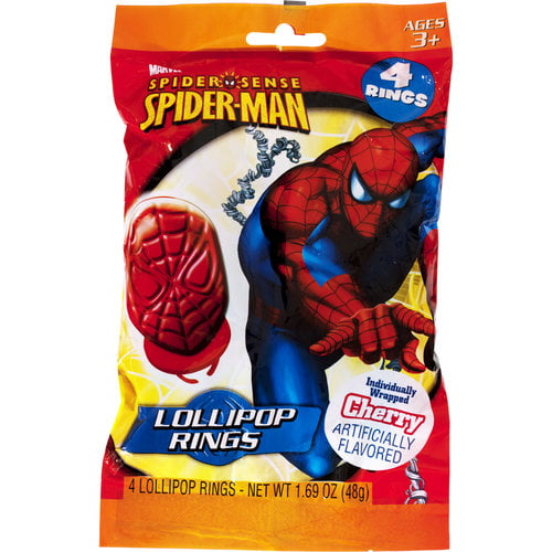 Marvel Spider-Man Party Lollipop Rings, 4pk - Walmart.com