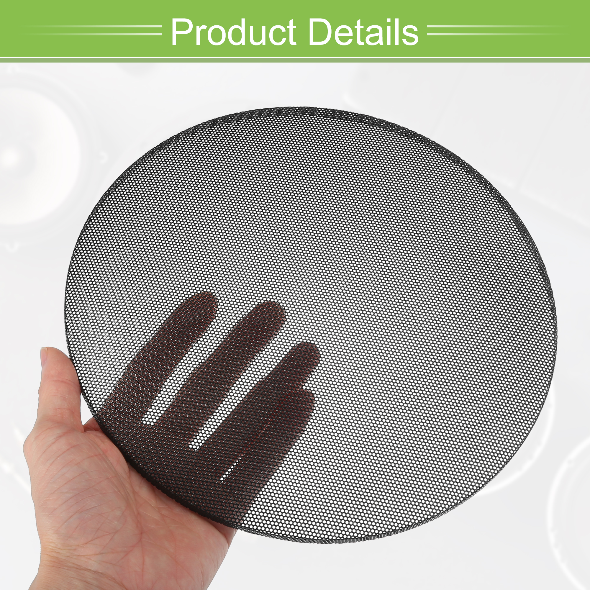 Unique Bargains 2 Pack 3 Inch Speaker Grills Mesh for Audio Subwoofer Grille 8.78"x0.26"