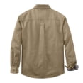 thumbnail image 7 of Mens Flannel Lined Shirt Jacket Long Sleeve Snap Button Western Jacket Cargo Outdoor Cowboy Shirts Jackets with Pockets, 7 of 7