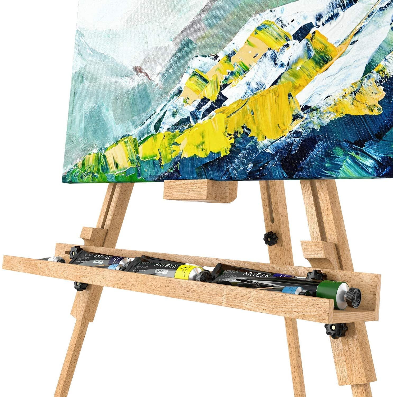 Arteza Large Wood Tripod Art Easel, 78"