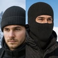 thumbnail image 4 of Ahabrexf Cold Weather Face Covers for Men, Windproof Thermal Knit Ski Mask Balaclava, Polyester, 1Size, Pc of 1, 4 of 9