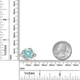 thumbnail image 3 of Gem Stone King 925 Sterling Silver Blue Apatite Ring for Women (1.94 Cttw, Oval 6X4MM, Gemstone Birthstone, Available in Size 5, 6, 7, 8, 9), 3 of 4
