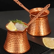 Turkish Coffee Pot, Greek Coffee Maker Pot, Hammered Copper Coffee, Copper Pot, Maker, Large 330ml Capacity
