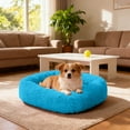 thumbnail image 4 of Donut Calming Pet Bed for Small Medium Dogs, Washable Anti-Anxiety Fluffy Dog Bed with Non- Bottom, Self-Warming Plush Cat Bed for Improved Sleep, 4 of 6
