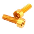 thumbnail image 4 of 8 piezas tornillo botella jaula pernos soporte soporte zócalo montaje motocicleta accesorio rojo oro DYNWAVEMX Pernos de la jaula de la botella de agua, 4 of 8