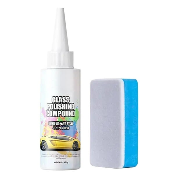 Limpiador y pulidor de película de aceite para vidrio de automóvil de 150 ml. Agente limpiador y pulidor de película de aceite de alta resistencia.