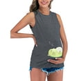 thumbnail image 4 of Gvmfive Maternity Womens Sleeveless T-shirt Relaxed Fit Pregnancy Tank Tops, 4 of 4
