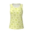thumbnail image 4 of Xecao Cute Frog3 print women's scoop neck, loose-fit workout tank tops for the gym., 4 of 9