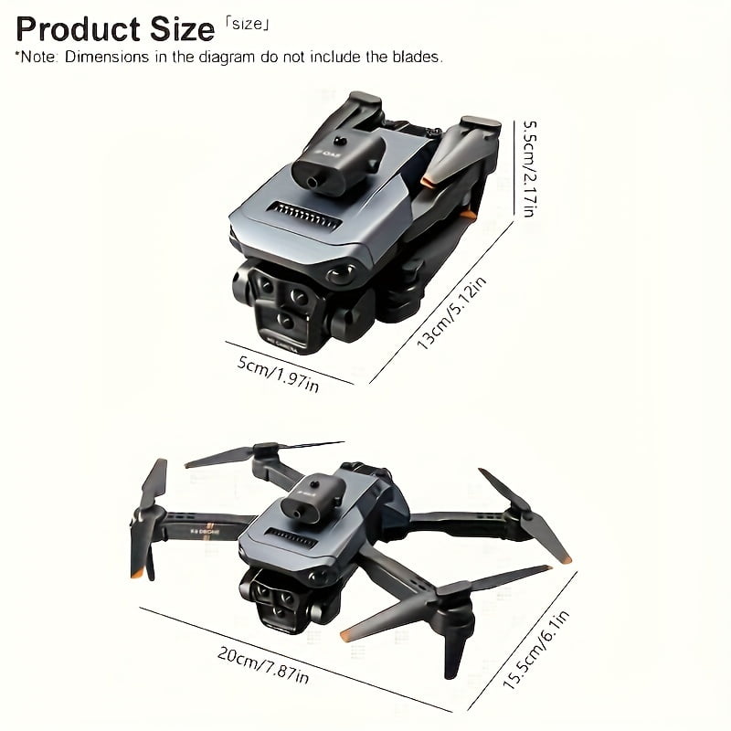 K6MAX Quadcopter with 3 Cameras, 360° Obstacle Avoidance & Follow Me - Optical Flow, Stable Flight Drone for Adults/Beginners