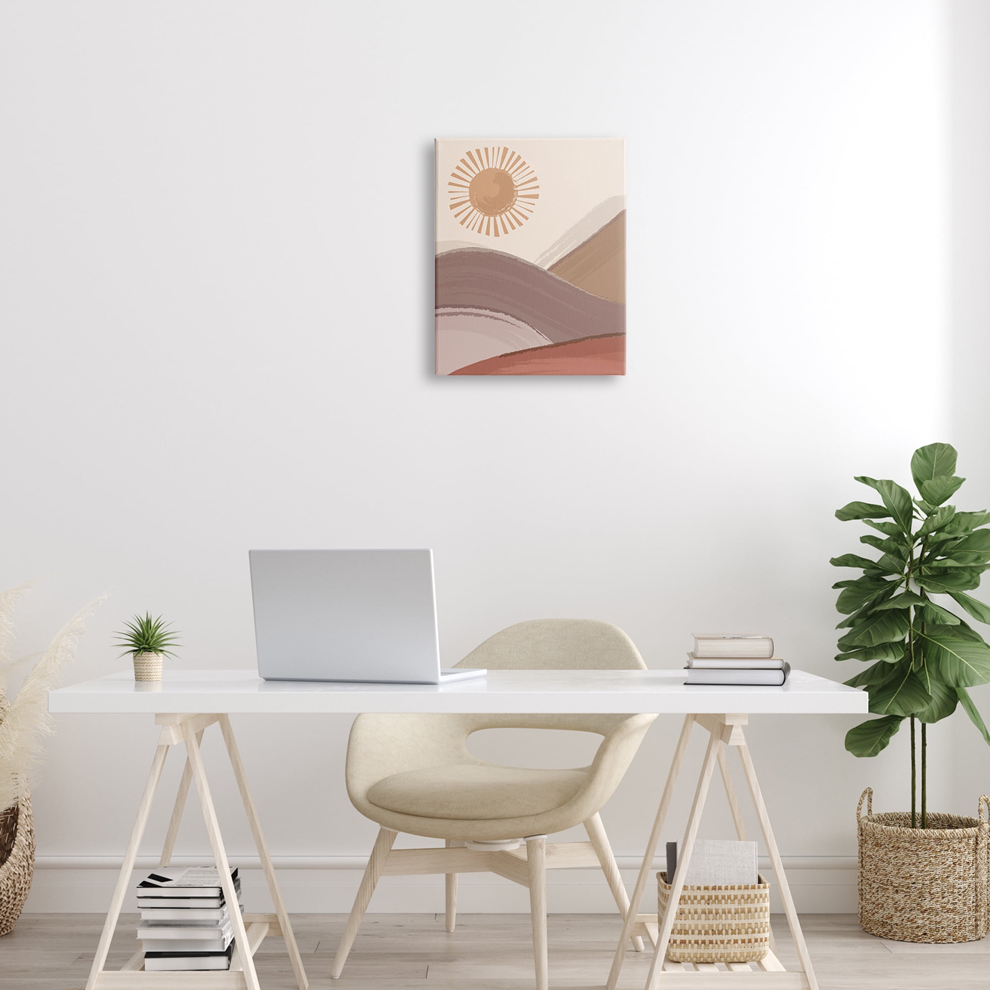 Stupell Industries Sun Rise Sandy Dunes Landscape Bohemian Children's Illustration,16 x 20, Design by Lisa Perry Whitebutton
