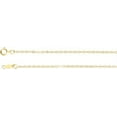 thumbnail image 2 of 16" 1.5 mm Lasered Titan Gold Cable Chain, 2 of 3