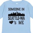 thumbnail image 4 of Inktastic Seattle Washington Someone Loves Me Skyline Boys or Girls Long Sleeve Toddler T-Shirt, 4 of 5