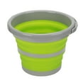 thumbnail image 4 of Collapsible Bucket, 2 Size Folding Collapsible Bucket Easy Hanging Portable Handle  For Camping Green Small, 4 of 8