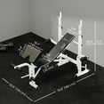thumbnail image 3 of Soozier Adjustable Weight Bench Multi-Function Bench Press Set White, 3 of 10
