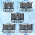 thumbnail image 7 of Cochan 12FT Trampoline with Enclosure for Adults and Kids, Outdoor Heavy Duty Trampoline with Lights, Kids Trampoline with Basketball Hoop, Birthday Gift, 1200LBS Weight Capacity, 7 of 7
