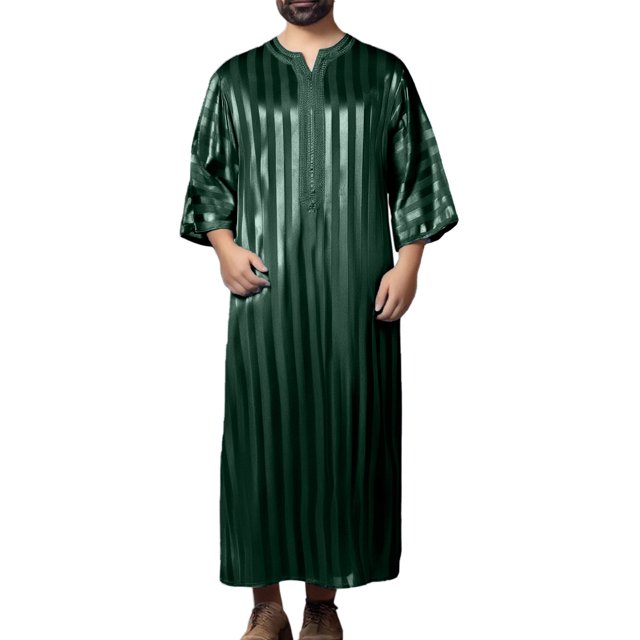 PMVFHDE mens shirts Arab Middle Loose Fit Long Robe for Casual Everyday Wear