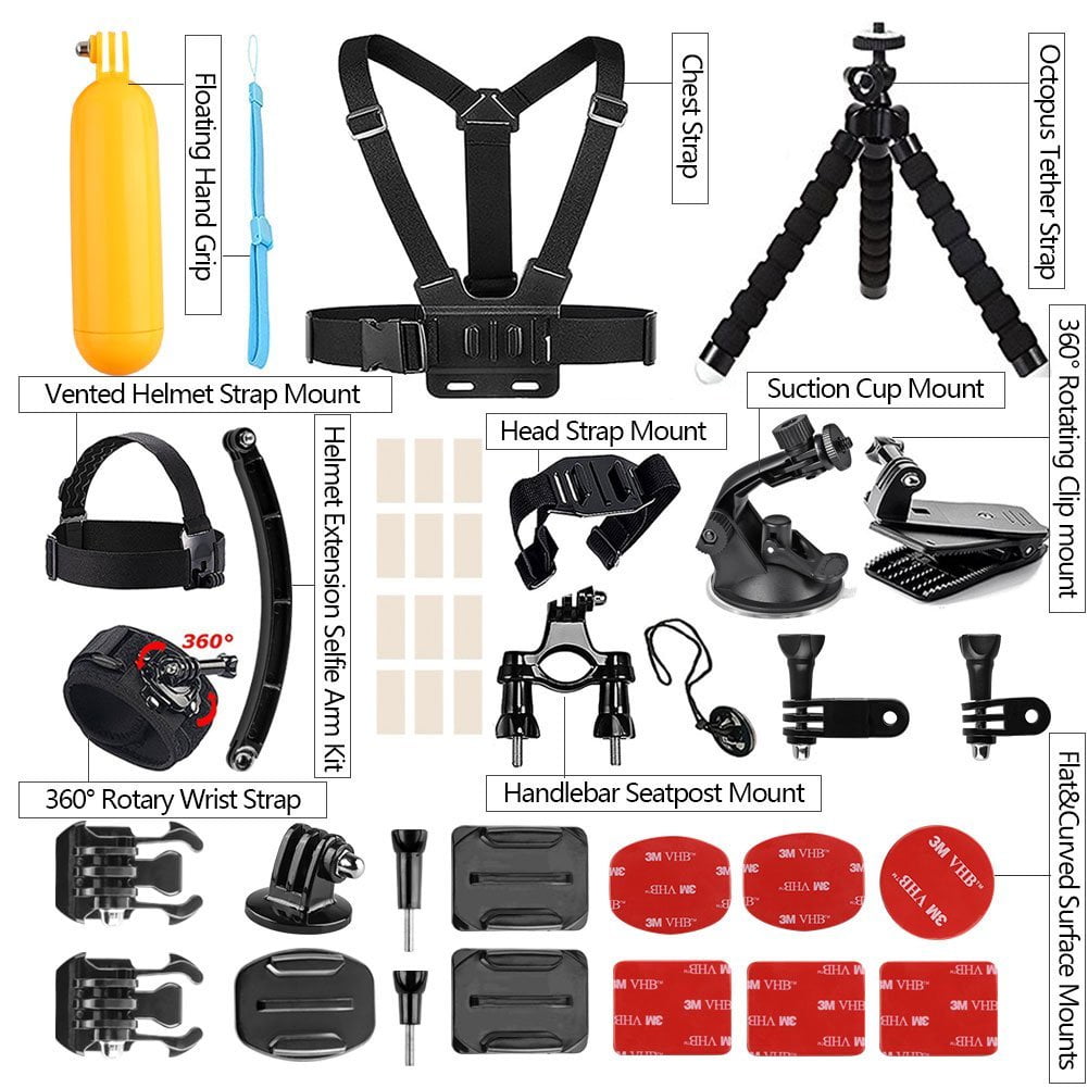 Akaso Outdoor Sports Action Camera Accessories Kit 14 In 1 For Akaso Ek7000/ Ek7 