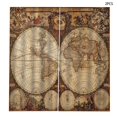 thumbnail image 4 of Ounissouiy 2 uds cortina de ventana impermeable mapa del mundo geografía histórica impresiones cortinas tela decoración del hogar para dormitorio S Sombras de ventana S, 4 of 6