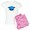 With Pink Camo Pant, variant on CafePress - Blue Graduation Cap Women's Light Pajamas - Women's Short Sleeve Print T-Shirt and Pants Light Cotton Pajama Set