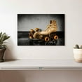thumbnail image 2 of Elephant Stock Vintage Skates Pop Wall Art - Horizontal Canvas Wall Art - Living Room Wall Decor - Hobbies And Lifestyle Canvas - Beige And Black Decor - 12" x 8", 2 of 4