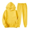 thumbnail image 2 of Women's And Men's Suits Tracksuit Hooded Set Hoodie Sweatshirt + Sweatpants Sportswear Jogging Outfit, 2 of 7