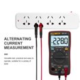 thumbnail image 3 of ANENG AN8002 True RMS Auto-Ranging Digital Multimeter - 6000 Counts, Measures AC/DC Voltage, Current, Resistance, Capacitance, Frequency, Temperature, Diode, Continuity, Duty Cycle - Red, No Battery, 3 of 6