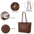 thumbnail image 3 of SENDEFN Purses and Handbags Women Fashion Tote Bag Shoulder Bags Top Handle Satchel Purses Leather Handbag, 3 of 6