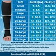 thumbnail image 4 of (3 Pairs) Sheer Women Open Toe Compression Knee Highs 20-30 mmHg Black, X-Large, 4 of 5