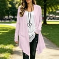 thumbnail image 6 of Dvprdro Cotton Linen Cardigan for Women Open Front Long Sleeve Light weight Duster Coat Loose Fit Solid Color Casual, 6 of 8