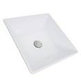thumbnail image 4 of Nantucket Sinks NSV109 16" White Ceramic Vessel Square Bathroom Sink, 4 of 10