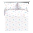 thumbnail image 3 of Saturday Park Ombre Butterflies 100% Organic Kids' Cotton Sheet Set, Full, 3 of 8