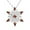 Red, variant on CFIOZYOS Women's 925 Sterling Silver Blue Crystals Snowflake Pendant Fashion Necklace Collarbone Chain