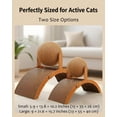 thumbnail image 2 of Cat Scratching Ball with Stand, 360° Rotating Sisal Ball Interactive Cat Scratcher, Arch Bridge Design Cat Scratching Post for Indoor Cats, Furniture Protector for Cats(S), 2 of 7